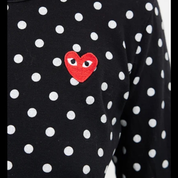 Comme des Garçons PLAY Polka Dot Shirt, Size XS, Preloved Excellent Condition - Picture 3 of 7
